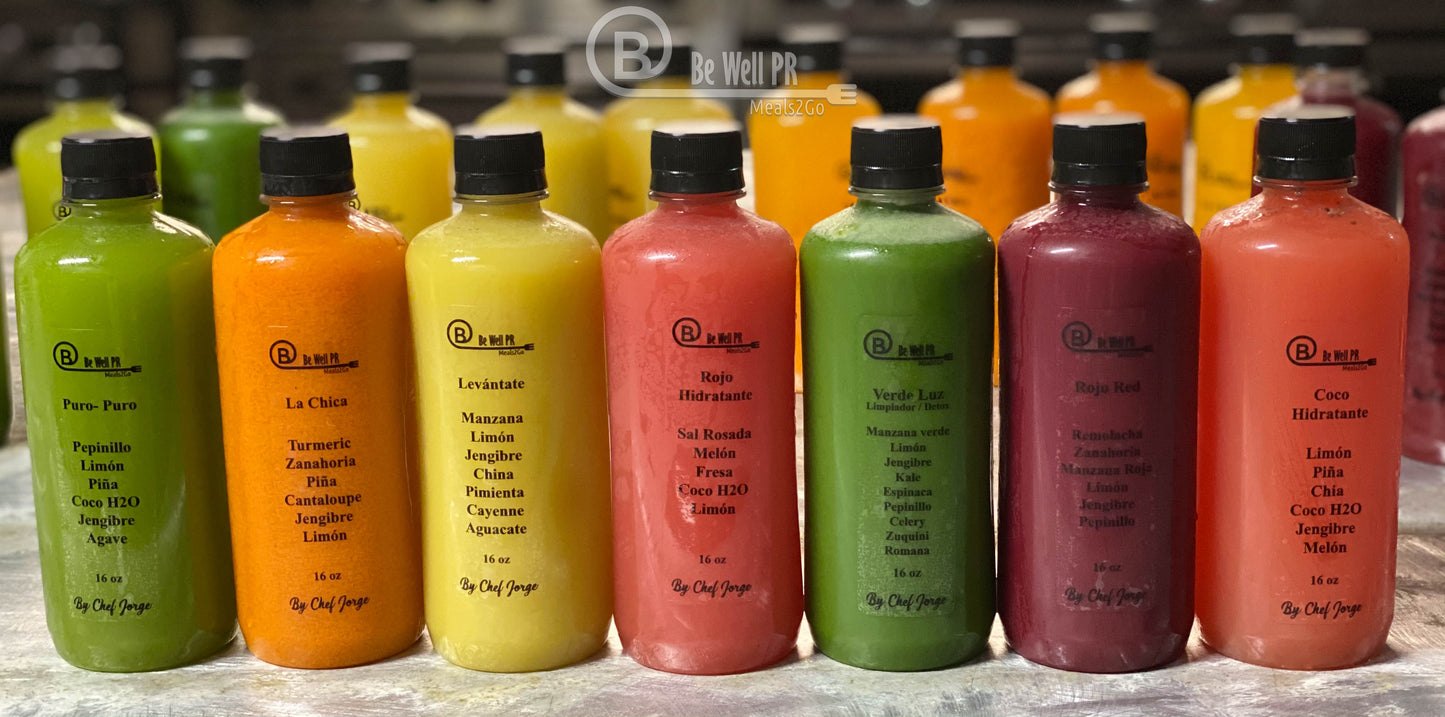 Be Well Juices Bundles 5 Jugos