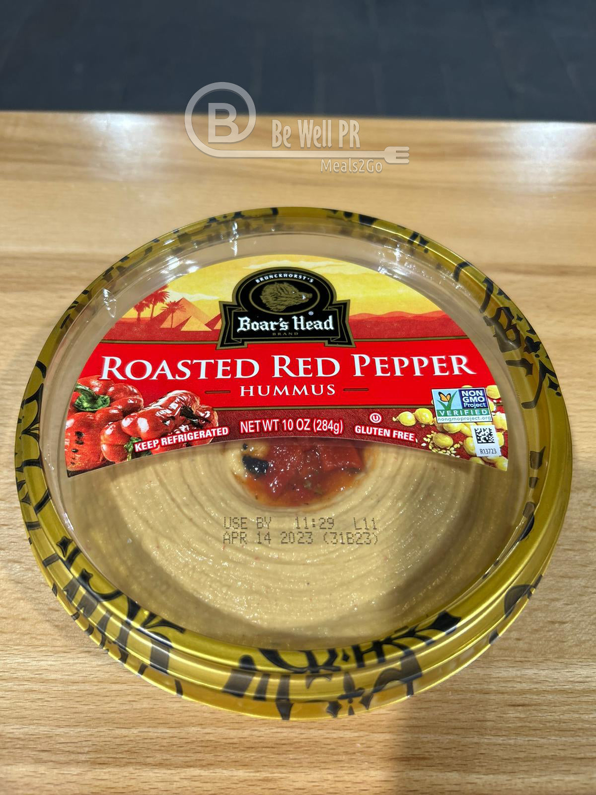 Hummus de pimiento rojo asado